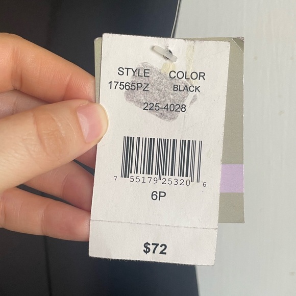 Danny and Nicole Petite Black Fit And Flare Dress. New With Tags. - Picture 5 of 7